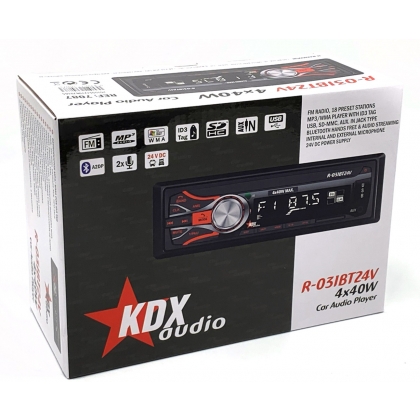 KDX Audio R-031BT24V - 24Volt - instap radio