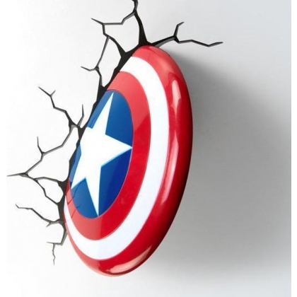 3D lights Captain America Shield